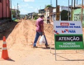 Bairros da capital paraense começam a receber obras de asfalto.