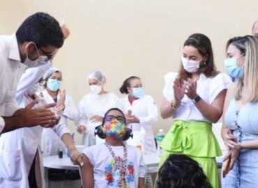 Pará iniciou neste sábado (15) a vacinação de crianças contra a Covid-19.